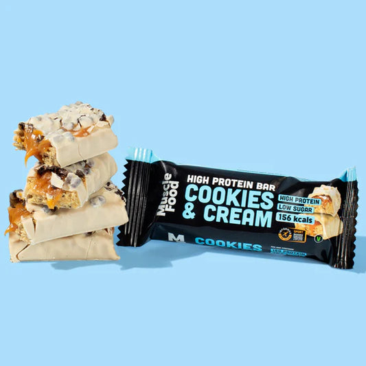 Protein Bar - MuscleFood High Cookies and Cream