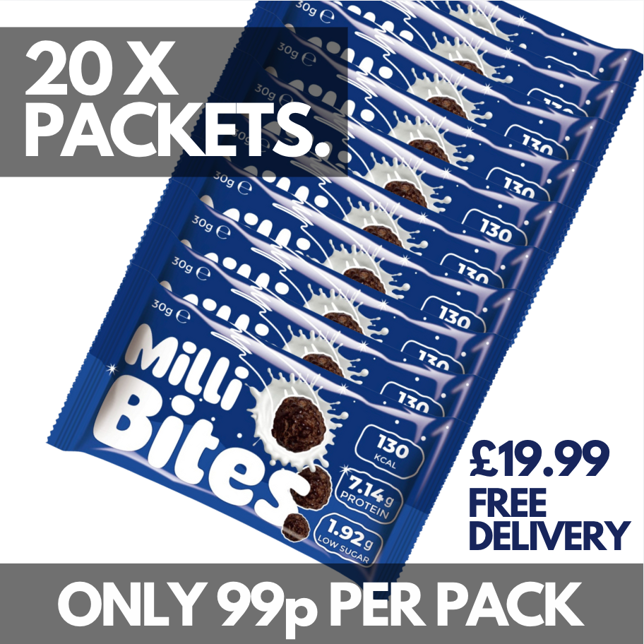 20 packs of Millibites - Chocolate protein snack