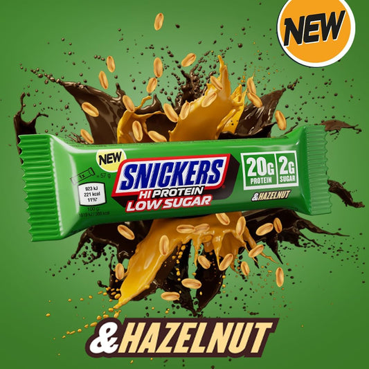 Snickers Low Sugar Protein Bar | Hazelnut Milk Chocolate